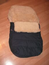 Lammfellfußsack groß für Kinderwagen oder Schlitten