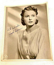 INGRID BERGMANN Original Autogramm Vintage-Foto 30 x 24 cm Casablanca, selten