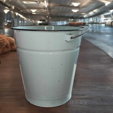 VINTAGE EMAILLE EIMER 10 L MIT