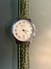 Rotary Damen Analog 30mm Uhr LS42825/01 British Racing Green Lederarmband