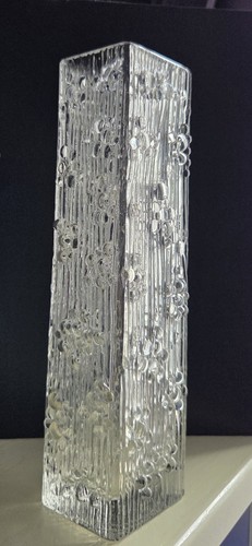 Schöne glas vase viereckig - schöne,