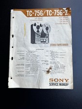 Sony TC 756/ TC -756-2 Service Anleitung 
