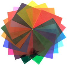 20er Set PAR 56 Farbfolien 22,5x22,5 cm Farbfilter Farbfolie PAR56 Color Mix Set