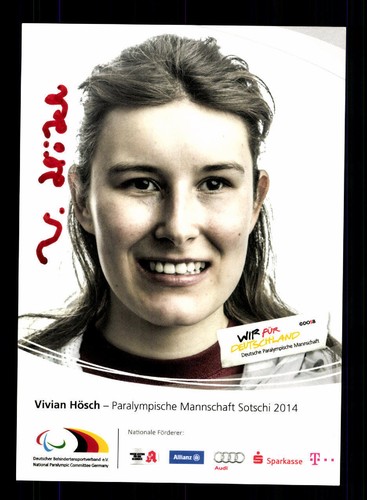 Vivian hösch autogrammkarte - hösch,