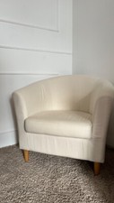 IKEA TULISTA Sessel beige, leichte Gebrauchsspuren , runder Sessel, Wohnzimmer 