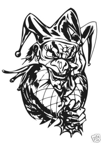 Clown joker sticker design - clown,