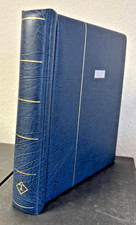 Leuchtturm - Drehstab-Binder in blau  mit BRD - Vordrucken  1972 - 1986