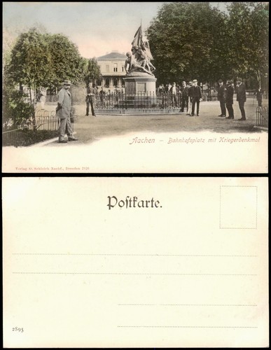 Ansichtskarte aachen männer - ansichtskarte,