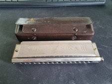 Hohner Chromonica 280 C gebraucht Mit Ledertasche