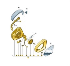 Original Außenspiegelgehäuse