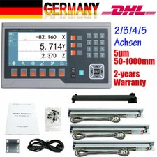 3/4/5 Achsen Digitalanzeige DRO 5µm TTL lineare Skala Scale Fräsdrehmaschine CNC