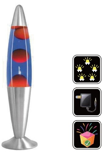 Led lava lampe rakete - rakete, 35cm