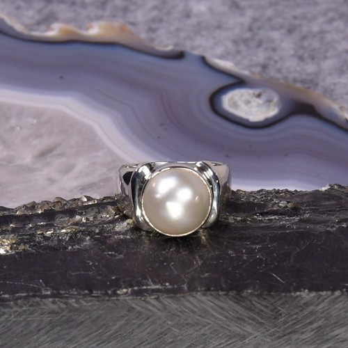 Mabe perlen ring 925er - mabe,