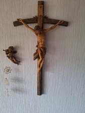 KRUZIFIX HOLZ GESCHNITZT