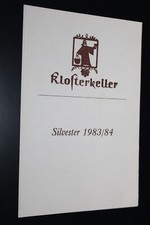 Speisekarte HOG Klosterkeller