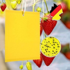 100X Gelbtafeln Gelbsticker Leimfalle Insektenfalle Fruchtfliegenfalle Blattlaus