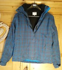 Felix Bühler Damen Reitjacke 3 in 1, Gr. S, anthrazit kariert mit dunkeltürkis