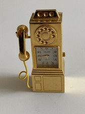 Miniaturuhr Tischuhr Kamin Schreibtischuhr Telefon  Quarzwerk