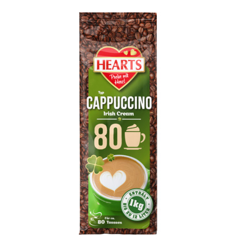 Hearts cappuccino irish cream - hearts,