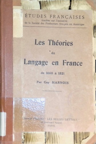 Les theories langage en - theories, du