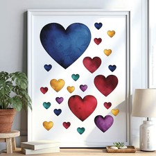 Herz Muster v9 Schablone Malen