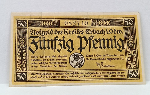 Pfennig 1918 notgeld kreis - pfennig,