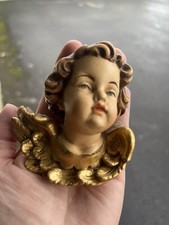 Engelskopf Putte Engel zum Hängen Holz geschnitzt -  Grödner Tal