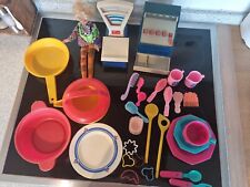 Paket Kasse Waage Geobra Kaufladen 70er Barbie 1984 Gowi Wader Spielzeug Retro 