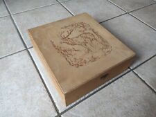 Alte Holzkiste Scharlachberg Meisterbrand Motiv Hirsch Vintage 70er 80er Jahre