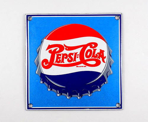 Vintage pepsi cola porcelain - pepsi,