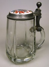 Studentika. Corps Rhenania Straßburg (KSCV). Bierkrug. 1907