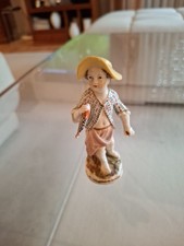 Porzellanfigur KPM Berlin Junge/Putto mit Fisch