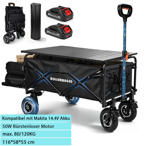Elektrisch bollerwagen mit - elektrisch,