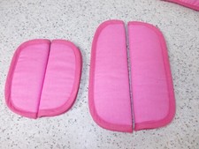 4 teiliges Gurtpolsterset für Maxi-Cosi-Tobi, Pearl und 2way Pearl  pink uni