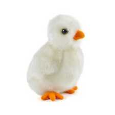 Küken (Baby-Huhn) weiß Plüschtier Stofftier Kuscheltier Plüsch H: 12cm