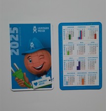 Taschenkalender   Scheckkartenformat 2025,  Leipziger Messe,  NEU