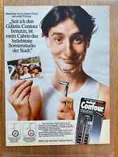 Gillette Contour Nassrasierer Original 1985 Vintage Advert Werbung Reklame