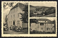 Egge, Das Gasthaus H. Specht, das Gut Schönhagen, Ansichtskarte 