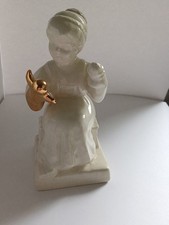 Goebel -Lehrarbeit - Mädchen mit Handpuppen - 10 745 11  W.Germany 1984 Rarität