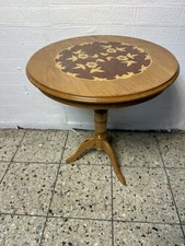 Holz Intarsien Tisch Beistell