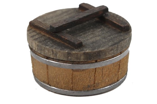 Puppenstube rund eimer fass - rund,