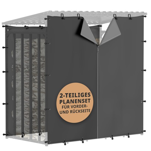 Kaminholzregal abdeckplanen - kaminholzregal,