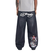 Ed Hardy NYC Skull XXTra Jeans Herren Hose black 18079