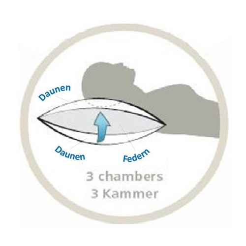 Kissen kammerkissen - kissen, 3-kammerkissen