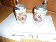 2 Stück KERAMIK BIERKRUG