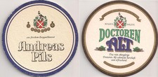 Westfälische Großbrauerei Andreas - alter Bierdeckel Doctoren Alt / Andreas Pils