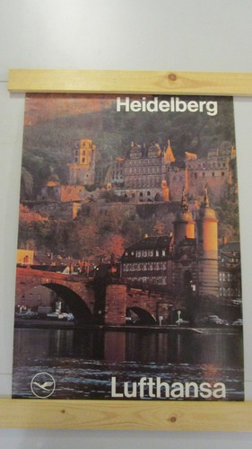 Vintage lufthansa poster - vintage, a1
