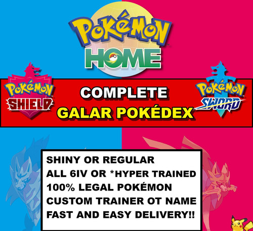 Komplett full galar pokedex - komplett/full,