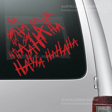 Schriftzug HAHAHA Joker Lachen