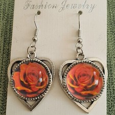 Ohrringe Handarbeit, Glas